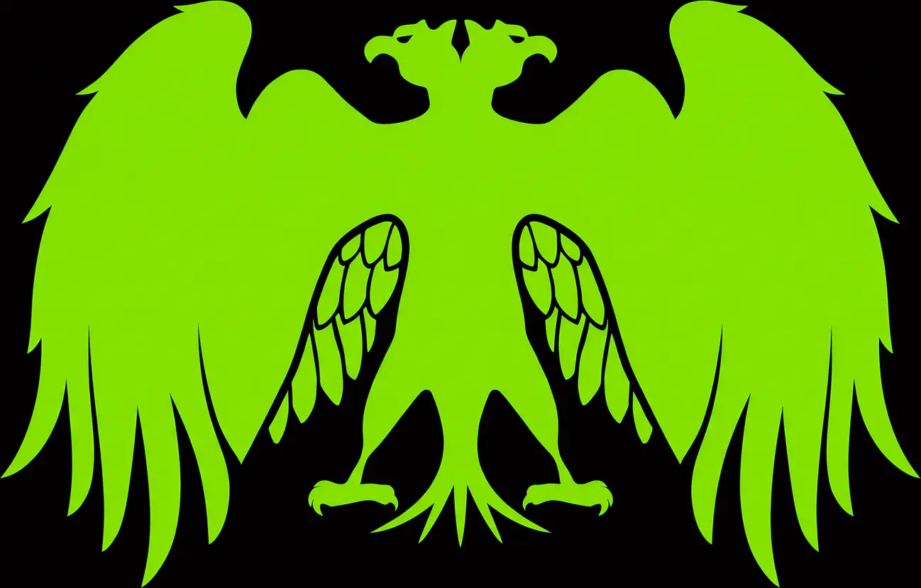 CrocOps emblem: a double-headed eagle with spread wings